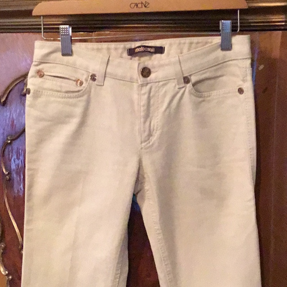 Roberto Cavalli Vintage Buttercream Jeans - Picture 2 of 12